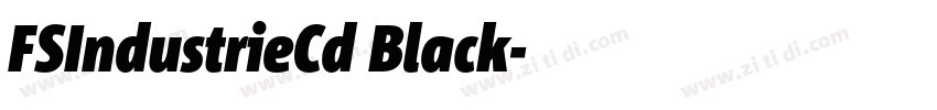 FSIndustrieCd Black字体转换